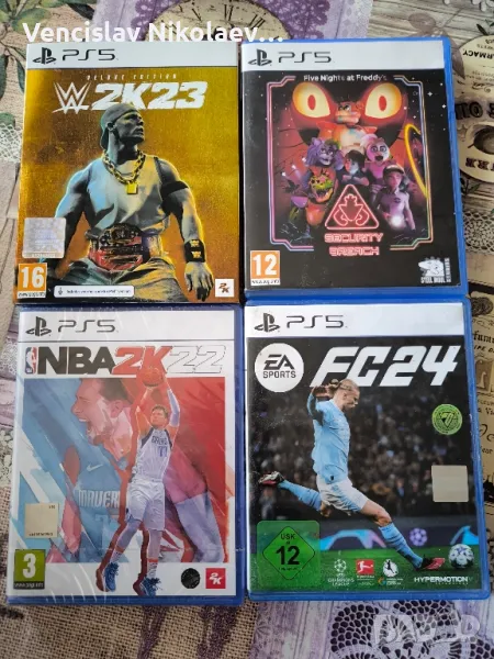 Fc 24,Nba2k22,W2k23,Five Nights at Freddy's Игр иза Playstation 5, Ps5, снимка 1