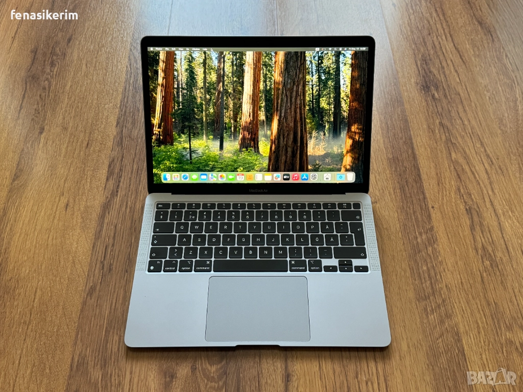 13.3' Apple MacBook Air M1 2020 Space Grey - 16GB RAM/256GB SSD/Бат 100 цик, снимка 1