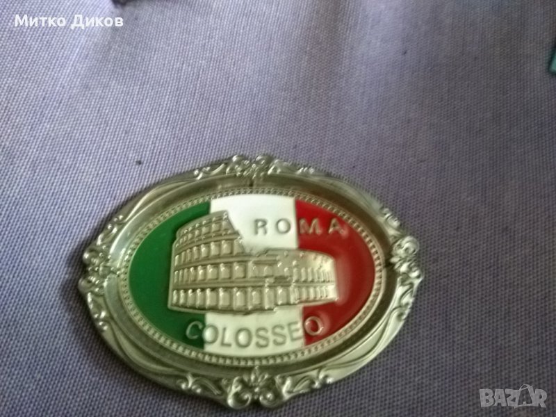 Рим -Колизеум Италия и  Лондон Англия метални магнити, снимка 1