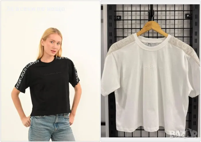 Calvin Klein Дамска Тениска👚Дамска Блуза С Къс Ръкав Квлвин Клайн - 2 Налични Цвята Код D1881, снимка 1