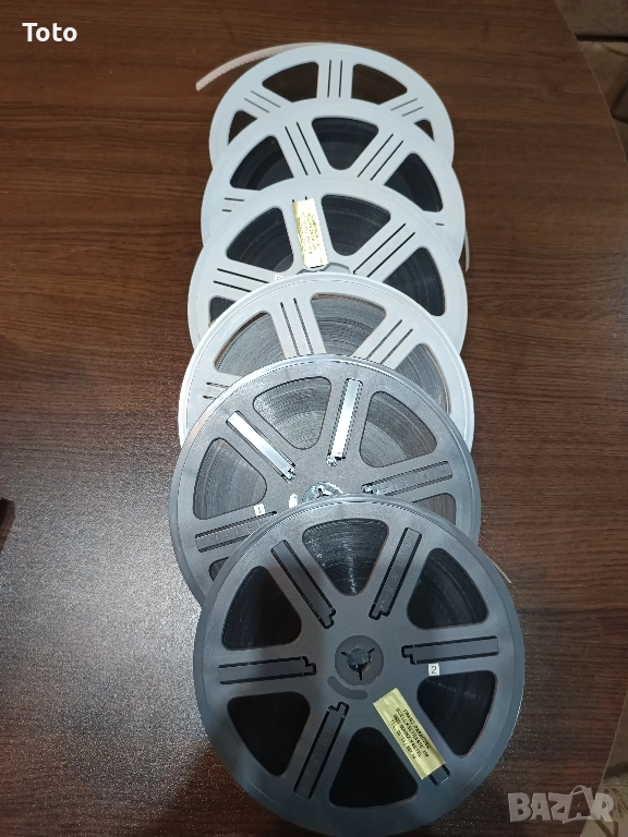 Ролки /шпули/ с кино ленти 18 см., 8 мм., снимка 1