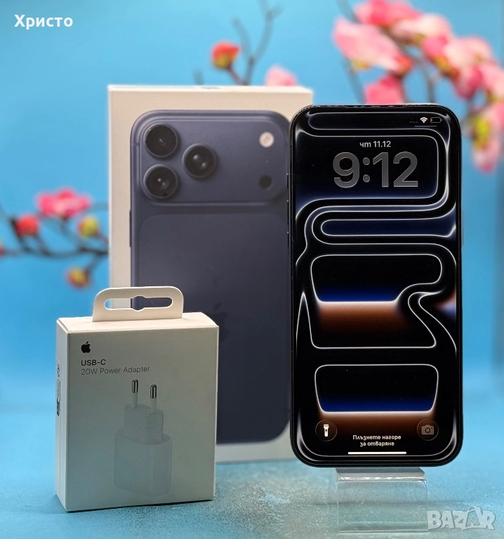 ГАРАНЦИОНЕН!!! Apple iPhone 17 Pro Max, 256GB, 5G, Deep Blue , снимка 1