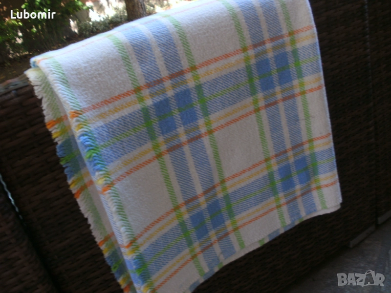 Одеало меко, 100% памучно , двулицево - Ново !, снимка 1