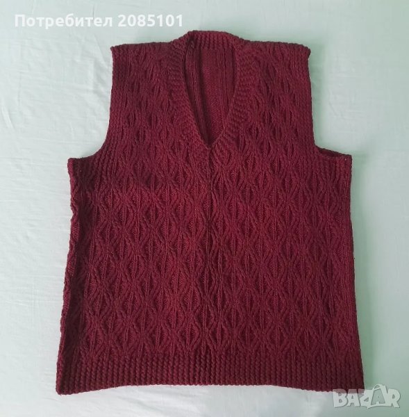 Блуза без ръкави ръчно плетиво, снимка 1