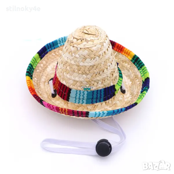 Сомбреро шапка за куче Кучешка сомбреро шапка Мексиканска шапка Кучешки сомбреро шапки, снимка 1