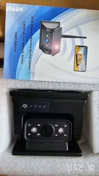 Магнитна соларна камера за задно виждане 2.4Ghz WIFI, снимка 1
