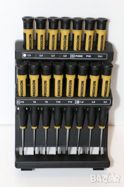 отвертки часовникарски 15 части PROXXON MICROMOT, Германия, снимка 1