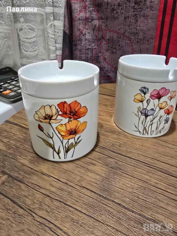 Нови порцеланови пепелници, снимка 1
