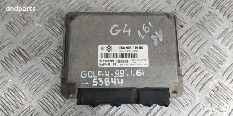 Компютър VW Golf 4 1.6i 1999г. 06A906019BQ 5WP4448	, снимка 1
