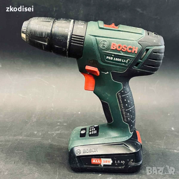 Ударен винтоверт Bosch PSB 1800 Li-2, снимка 1