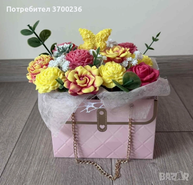 Букети / аранжировки от сапунени цветя/рози, снимка 1