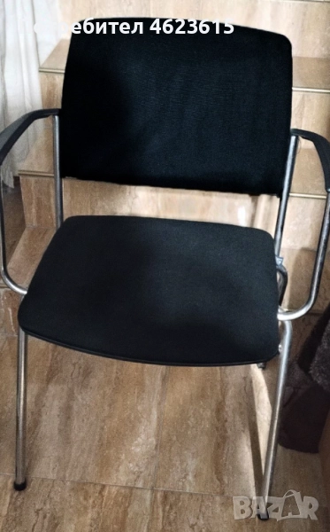 Продавам 2 бр. офис стола хромирани, снимка 1