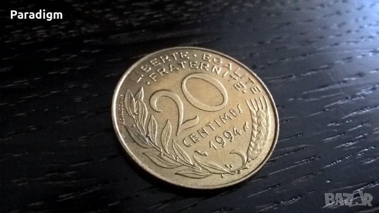Монета - Франция - 20 сентима | 1994г., снимка 1