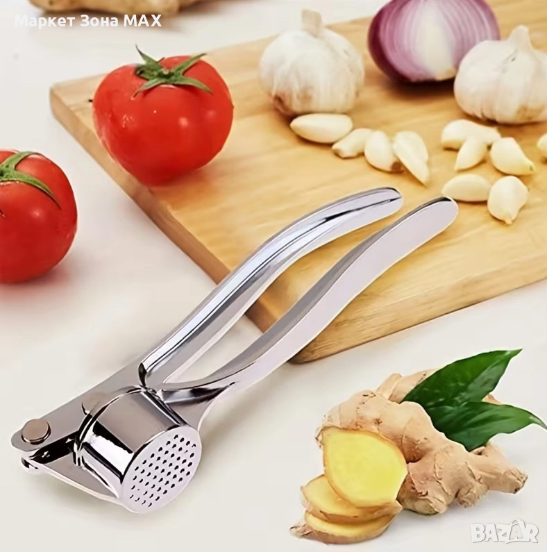 Мултифункционална преса 3-в-1 за чесън, джинджифил и лимон, снимка 1