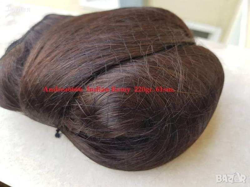 Индийска коса 220гр. 61см. 100% естествена!, снимка 1