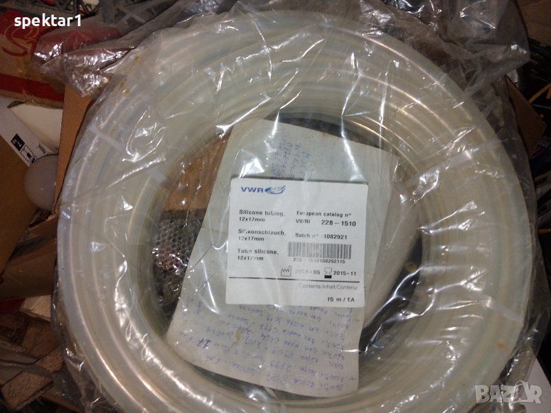 Силиконов шлауф за хранително вкусова и фармацевтична промишленост 17/12 мм , снимка 1