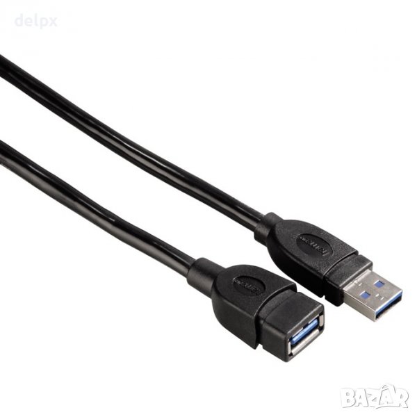 Кабел USB-A(м)/USB-A(ж) 3m, снимка 1