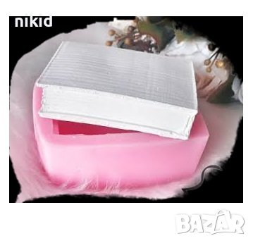 3D Книга голяма дълбока силиконов молд форма фондан шоколад гипс сапун, снимка 1