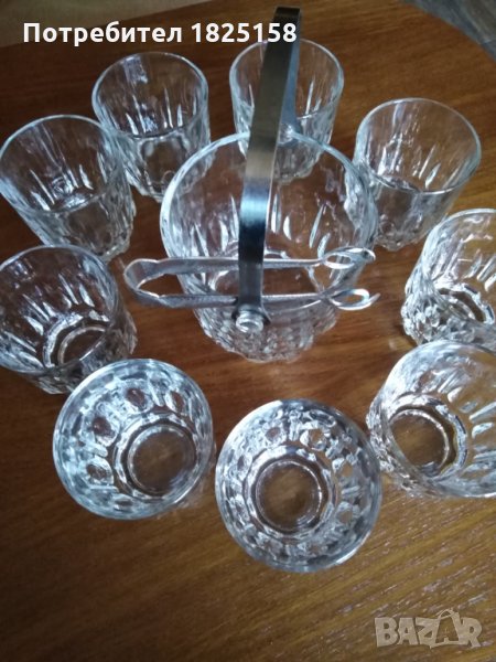 Сервиз 12 чаши и съд за лед, снимка 1