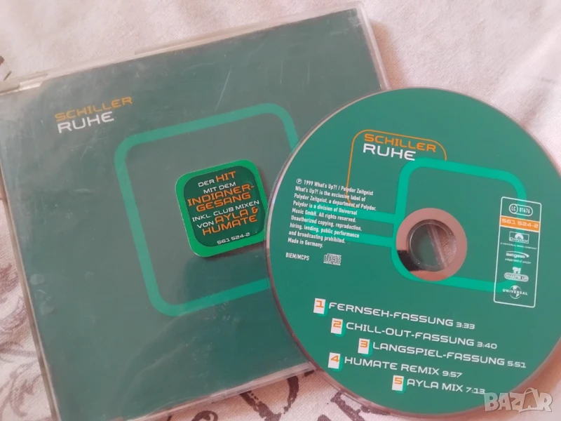 Schiller ‎– Ruhe - оригинален диск музика, снимка 1