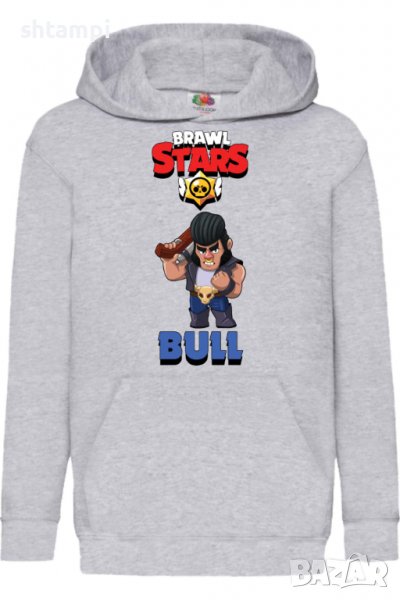 Детски Суитчър/Суитшърт Bull Brawl Stars,Игра,Подарък,Изненада,Забавление,Рожден Ден, снимка 1