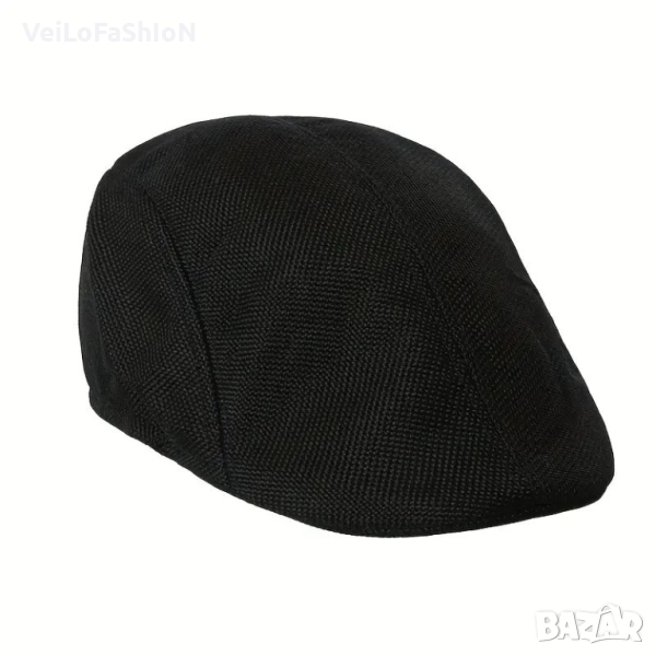 Нов мъжки каскет в черен цвят, снимка 1