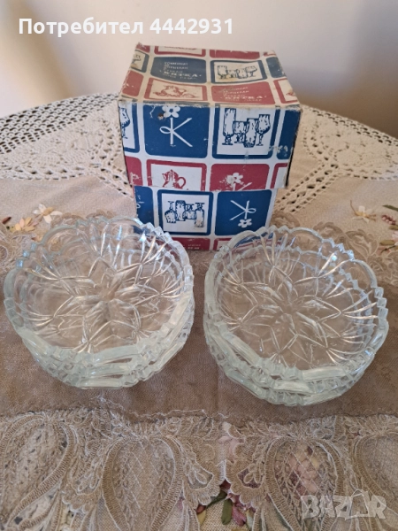 Стъклени купички Китка Нови пазар, снимка 1