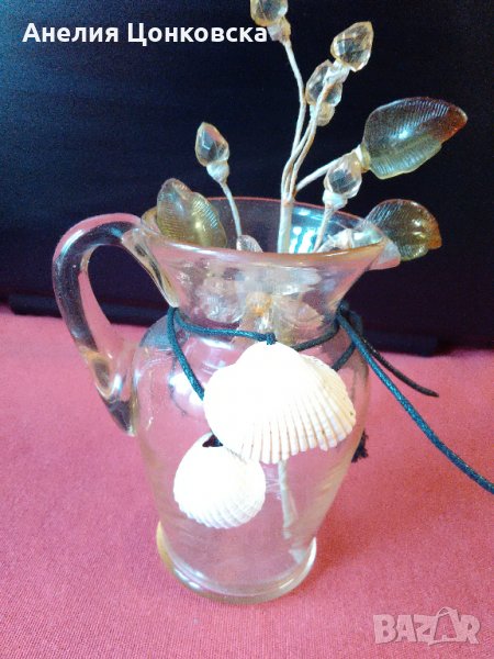 Стъклена каничка 50-те г., снимка 1