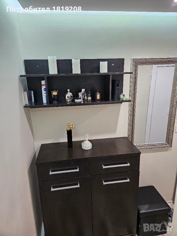 Огледало сиво алуминиева рамка 70лв., снимка 1