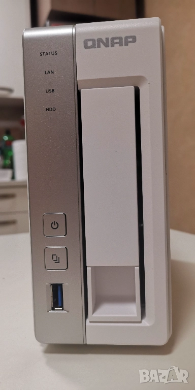 NAS мрежови сторидж QNAP TS-131P, 1Gb RAM, 1 bay, снимка 1