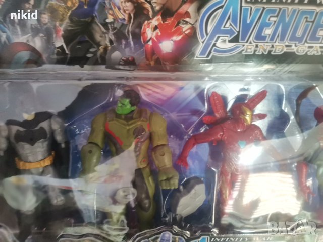 сет 5 Avengers герои Хълк Батман Iron пластмасови фигурки за игра и украса торта топери играчки, снимка 3 - Фигурки - 44112888