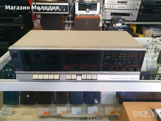 Касетен дек SHARP RT-W600 В отлично техническо и визуално състояние., снимка 2 - Декове - 48102241