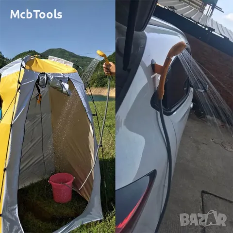 Портативен душ за къмпинг 12v, снимка 3 - Палатки - 47756141