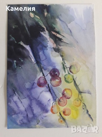 Картина: "Боровинки" акварел, снимка 1