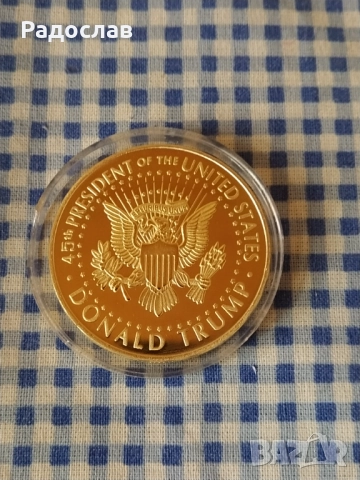 възпоменателна монета Donald Trump, снимка 3 - Нумизматика и бонистика - 52033481