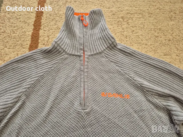 Bjorn Daehlie пуловер с вълна туризъм ски риболов бушкрафт лов, снимка 2 - Пуловери - 48273665