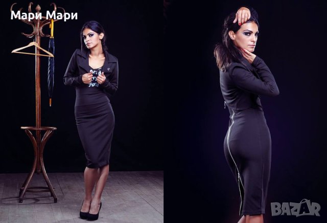  Къс блейзър нестандартен цип на гърба, снимка 4 - Сака - 43738850