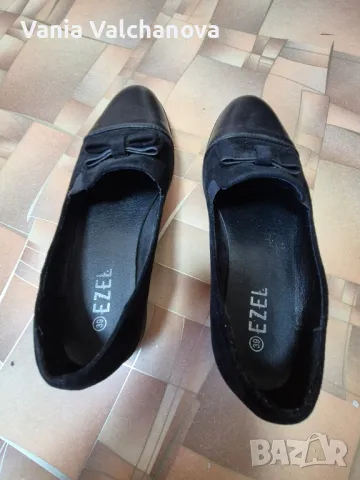 Дамски черни обувки, снимка 6 - Дамски ежедневни обувки - 49434090