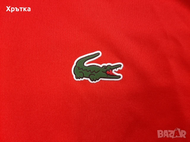 Lacoste x Djokovic - Оригинална мъжка тениска с яка размер L, снимка 8 - Тениски - 50581150