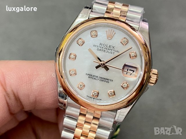 Дамски часовник Rolex Datejust 31MM Mother of Pearl с автоматичен швейцарски механизъм, снимка 2 - Дамски - 43709209