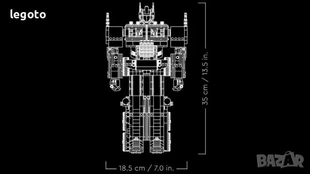 НОВО ЛЕГО 10302 Криейтър Експерт - Трансформърс: Оптимус прайм LEGO 10302 Optimus Prime, снимка 5 - Конструктори - 50184859
