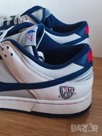 Nike Dunk Low EMB x NBA "75th Anniversary - Brooklyn Nets Size:45, снимка 6 - Маратонки - 53221723