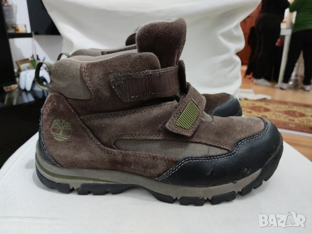 Маркови кожени боти Timberland Double Strap, снимка 1 - Детски боти и ботуши - 35174751