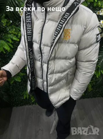 Мъжко зимно яке със силиконов пълнеж и бродирано лого Burberry - 3 налични цвята Код A113, снимка 6 - Якета - 47470658