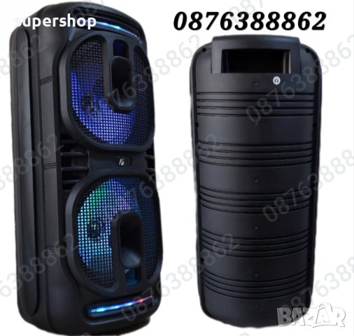 Голяма Караоке Колона, Тонколона 16” Инча Микрофон Блутут 60см., снимка 10 - Тонколони - 42950000