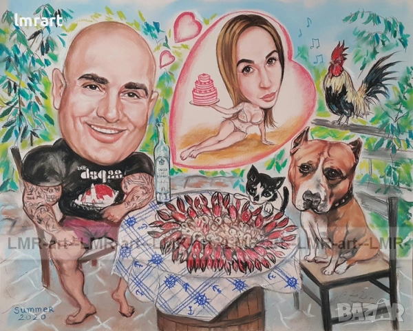 Рисувам ръчно КАРИКАТУРИ , ШАРЖ