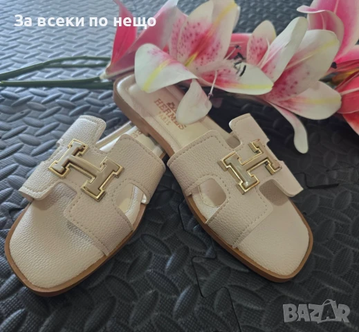 Hermes Дамски Летни Ниски Чехли Хермес - 6 Налични Цвята Код VL-114, снимка 4 - Чехли - 51003778