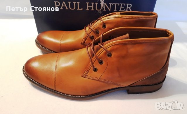 Удобни мъжки кларкове от естествена кожа PAUL HUNTER №45, снимка 5 - Мъжки боти - 27180182