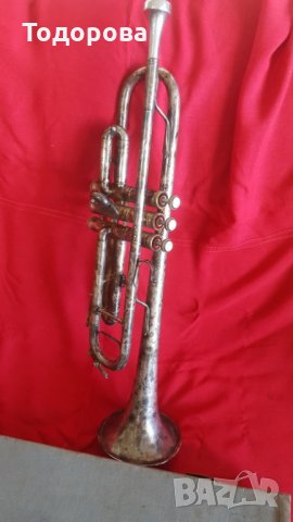 Старинен тромпет Lignatone, снимка 7 - Духови инструменти - 26742292