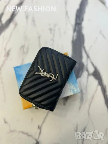 Дамски Кожени Протмонета ✨ YVES SAINT LAURENT , снимка 4 - Портфейли, портмонета - 50224033